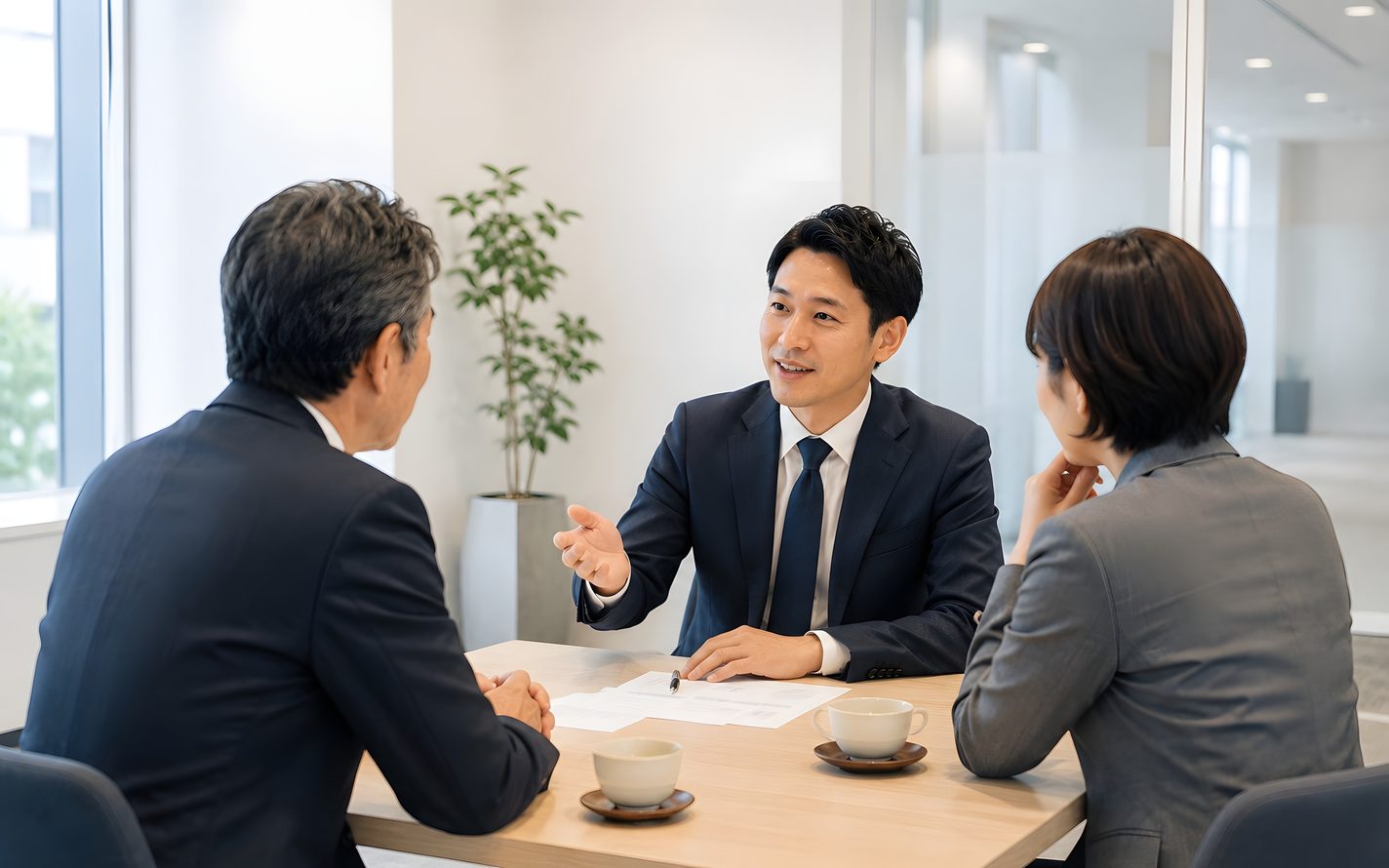 要件の一覧を示しながら、進め方を説明しているところ